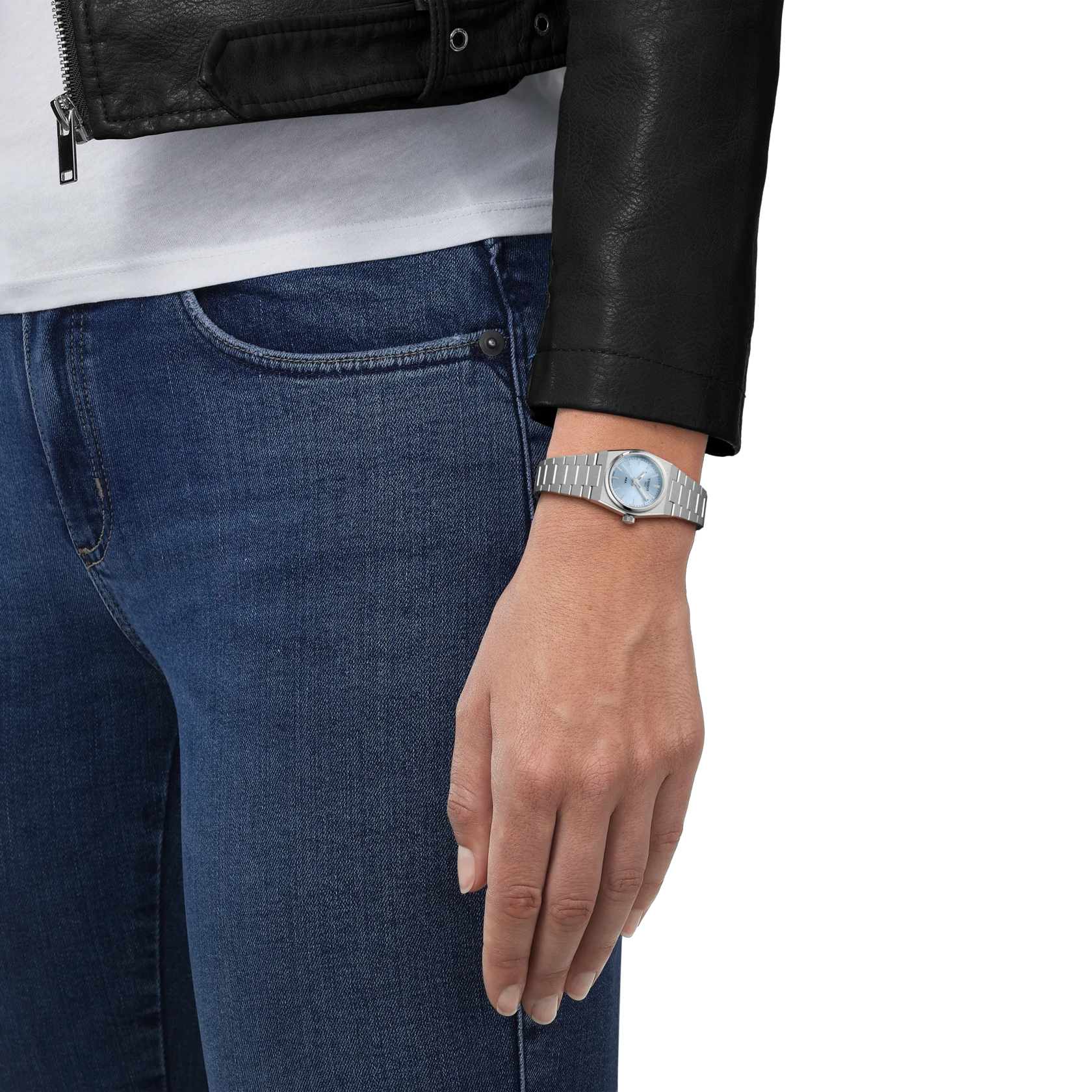 Tissot Watch Tissot PRX, Ice Blue Dial, 25mm (T1370101135100)