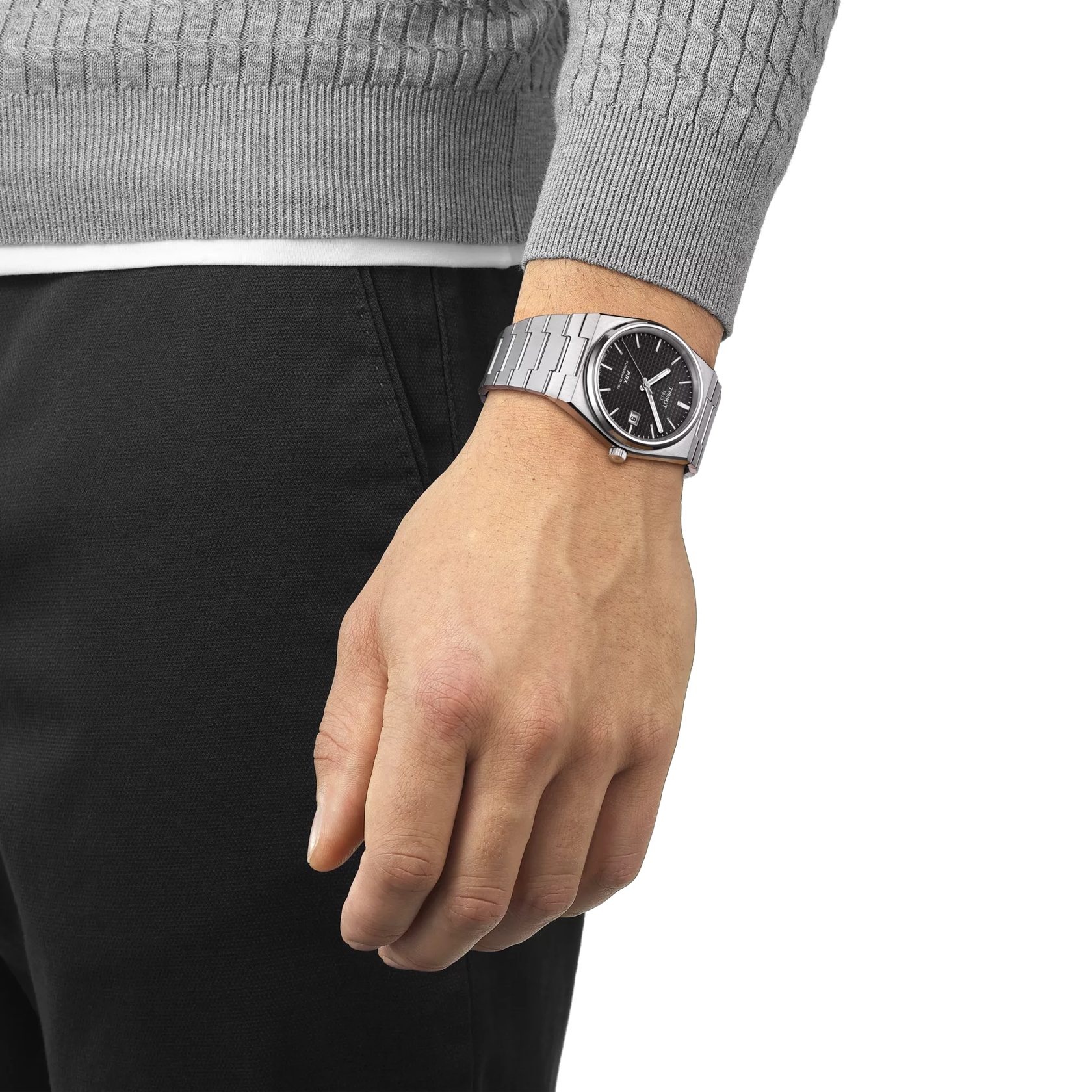 Tissot Watch Tissot PRX Powermatic 80, Black Dial, 40mm (T1374071105100)