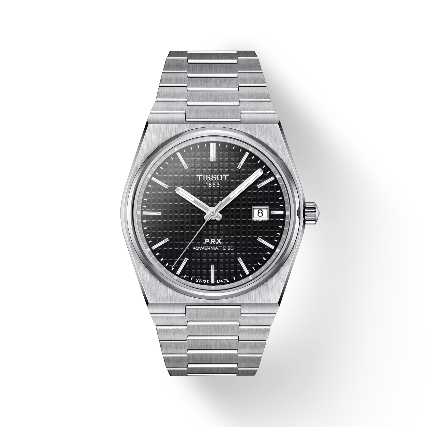 Tissot Watch Tissot PRX Powermatic 80, Black Dial, 40mm (T1374071105100)