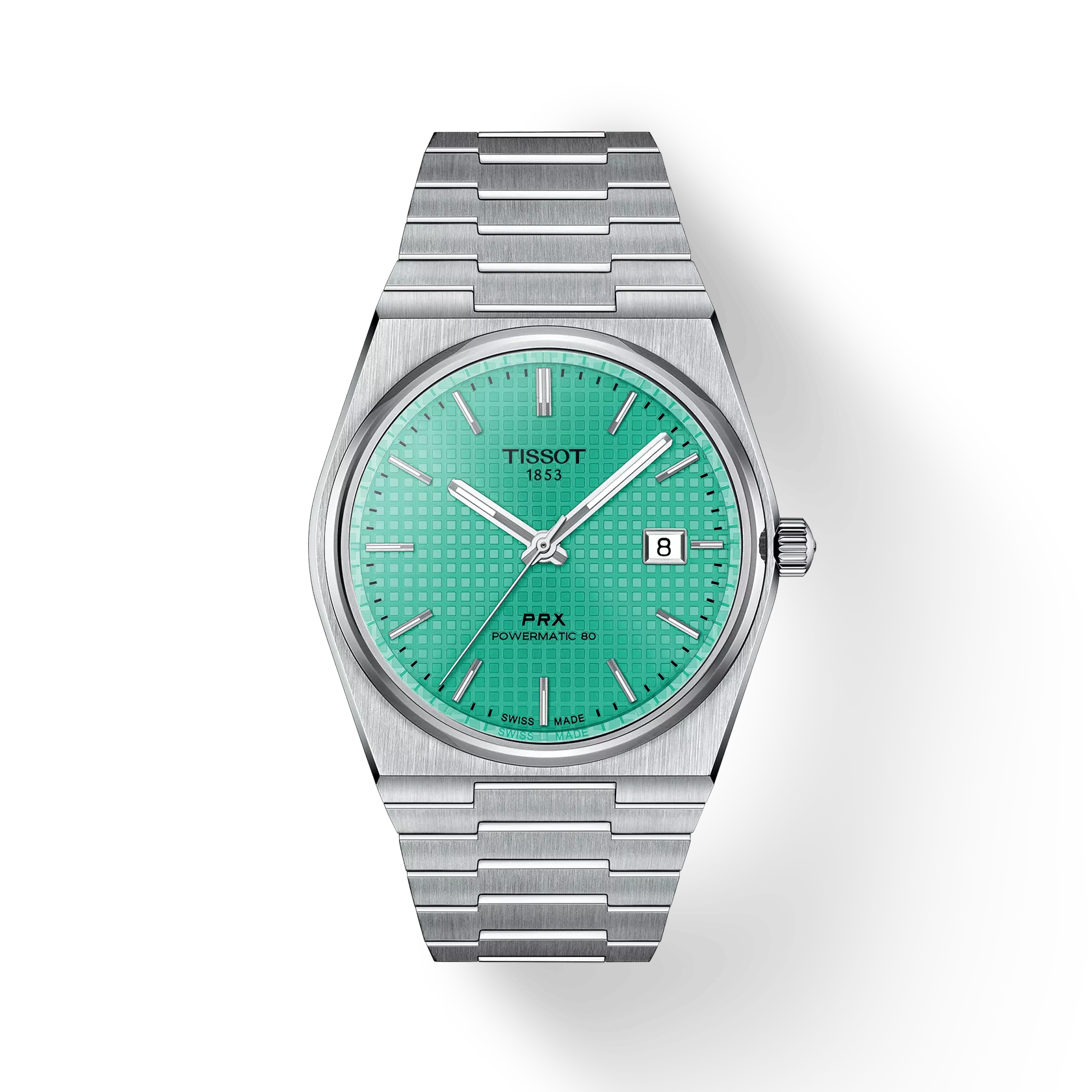 Tissot Watch Tissot PRX Powermatic 80, Light Green Dial, 40mm (T1374071109101)