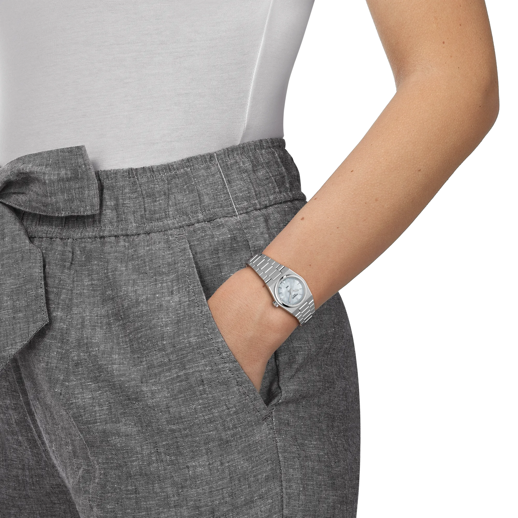 Tissot Watch Tissot PRX, White Mother-of-Pearl Dial, 25mm (T1370101111100)