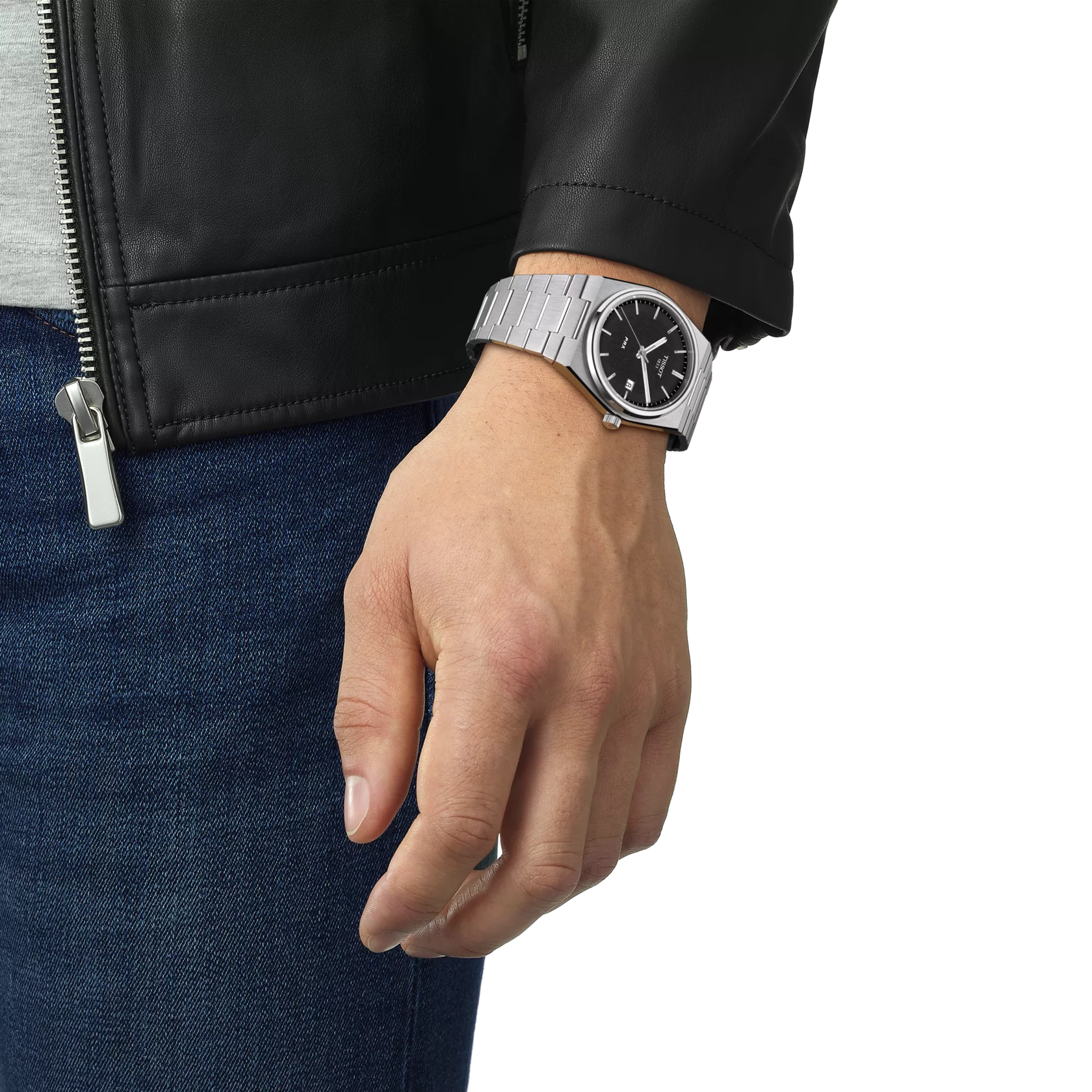 Tissot Watch Tissot PRX Wristwatch, Black Dial, 40mm (T1374101105100)