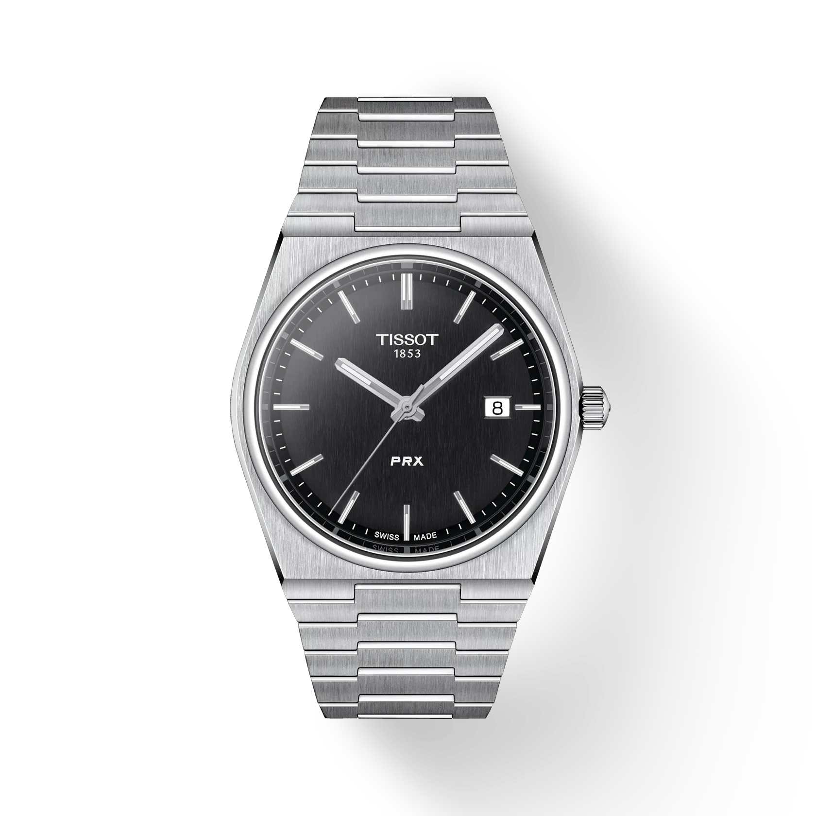 Tissot Watch Tissot PRX Wristwatch, Black Dial, 40mm (T1374101105100)