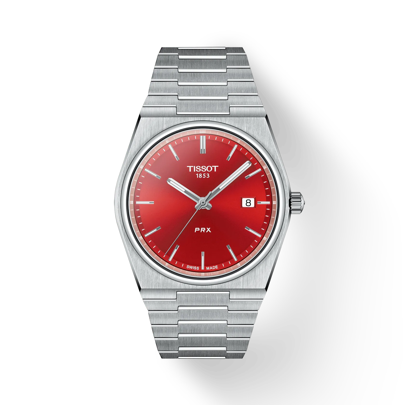 Tissot Watch Tissot PRX Wristwatch, Red Dial, 40mm (T1374101142100)