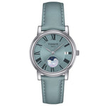 Tissot Watch Tissot Quartz Carson Premium Lady Moonphase Light Blue Dial, Strap 32mm T1222231635300