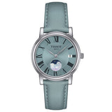 Tissot Watch Tissot Quartz Carson Premium Lady Moonphase Light Blue Dial, Strap 32mm T1222231635300