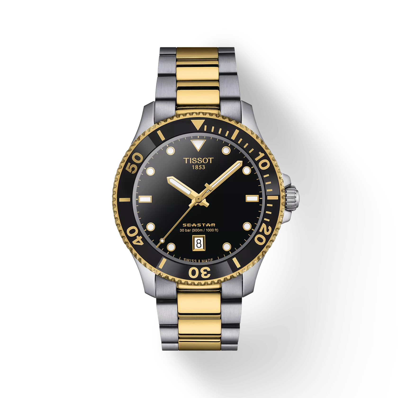 Tissot Watch Tissot Seastar 1000, Black Dial, 40mm (T1204102205100)