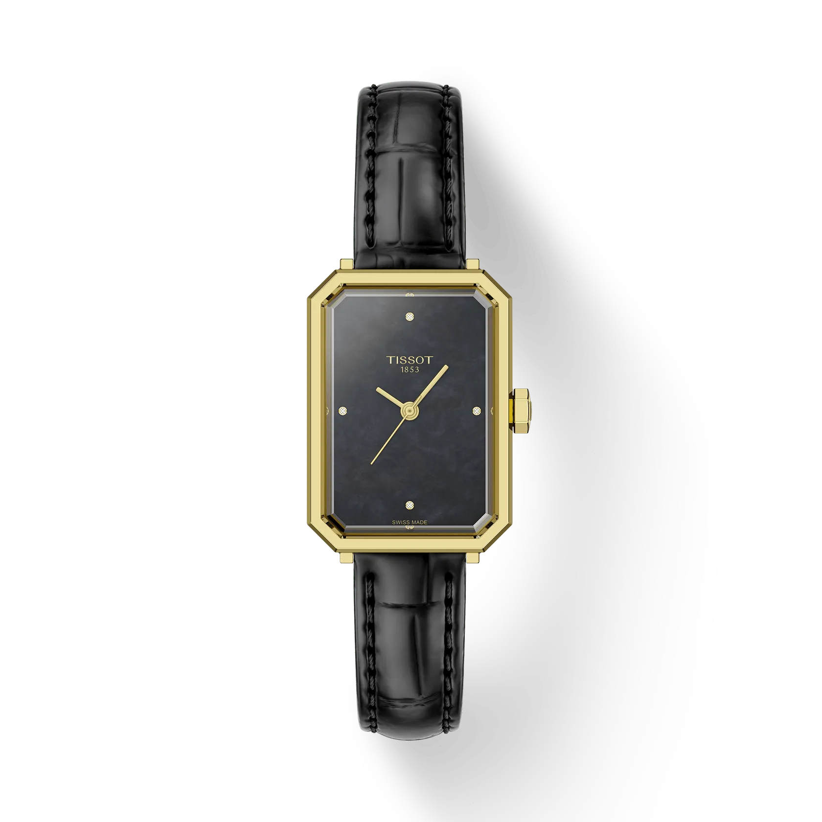 Tissot Watch Tissot SRV Wristwatch, Black Mother-of-Pearl Dial 30mm (T1601103612600)