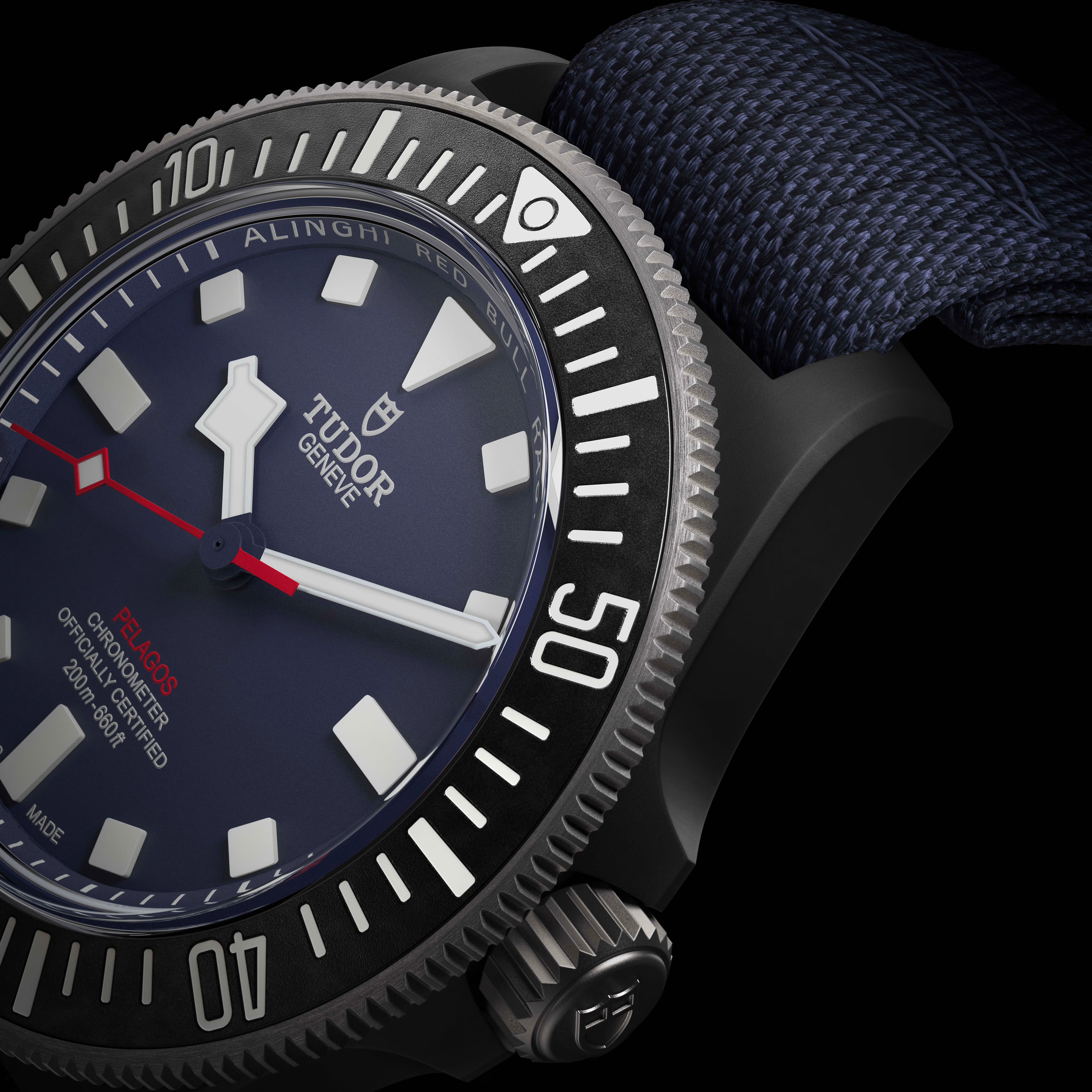 TUDOR Watch Pelagos FXD, Blue Dial, Blue Fabric Strap (M25707KN-0001)