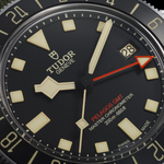 TUDOR Watch Pelagos FXD GMT, Black Dial, Green Fabric Strap (M2542G257NU-0002)