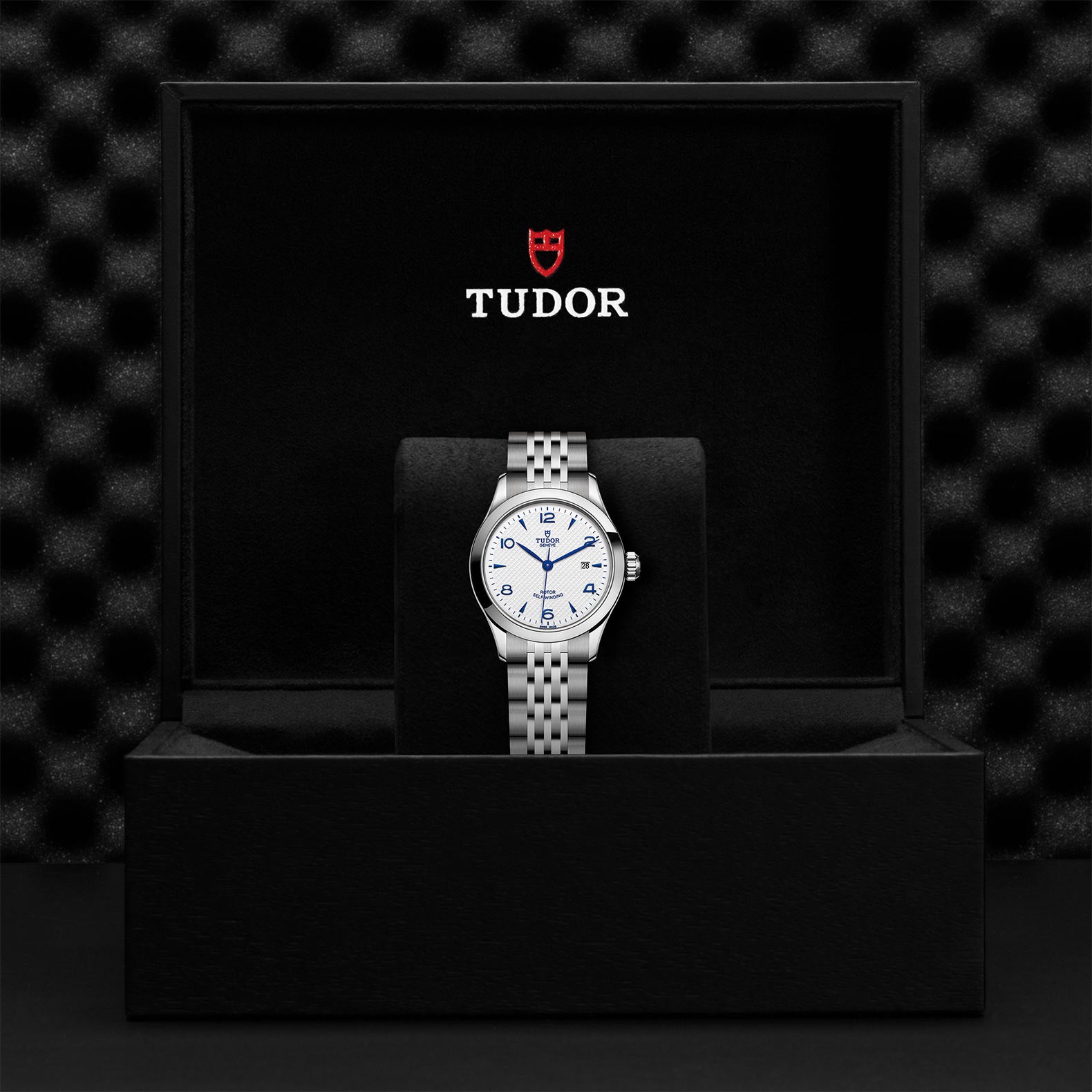 TUDOR Watch TUDOR 1926 28mm Steel Case, Opaline and Blue Dial (M91350-0005)