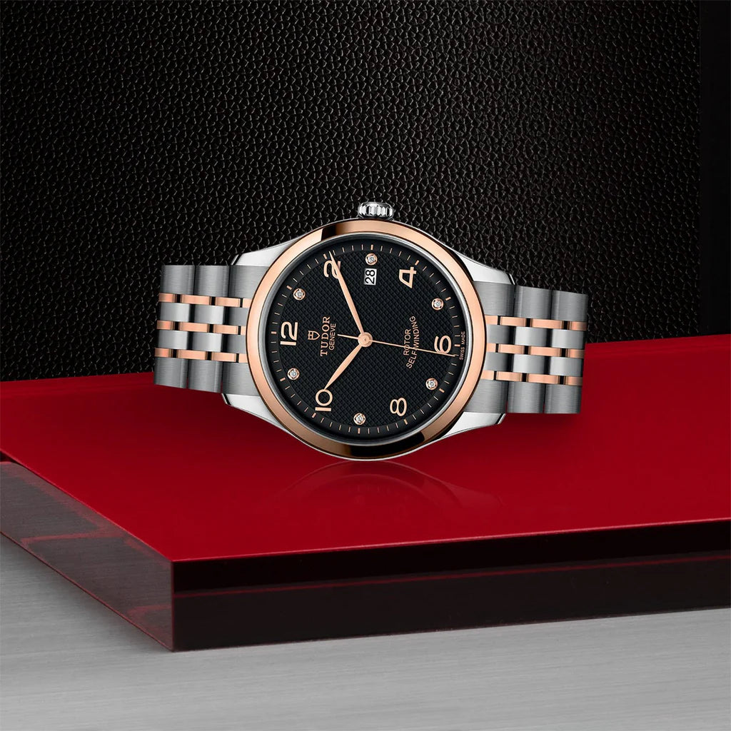 TUDOR Watch TUDOR 1926 39mm Black Dimond Dial, Two Tone Bracelet (M91551-0004)