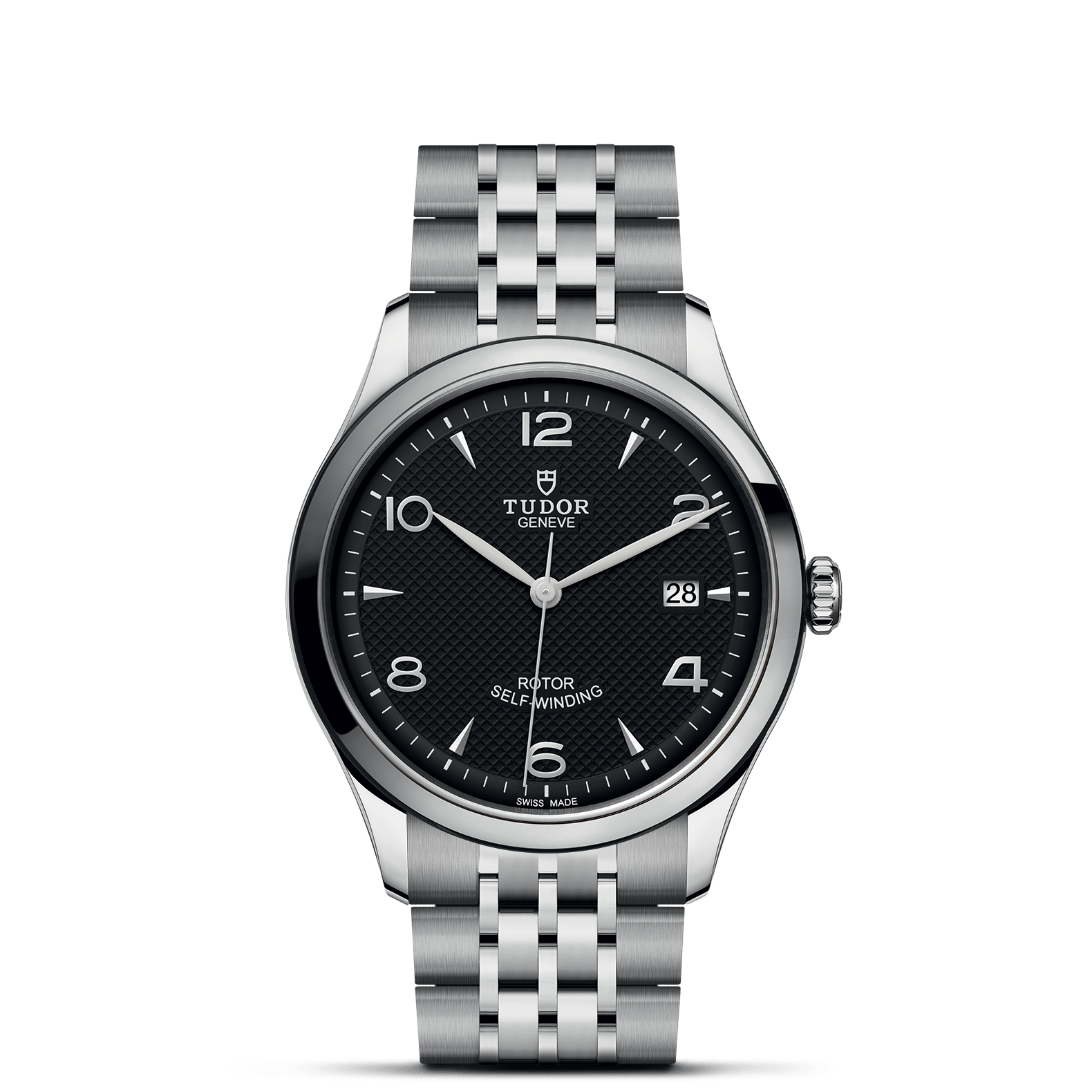 TUDOR Watch TUDOR 1926 39mm Case, Black Dial, Steel Bracelet (M91550-0002)