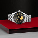 TUDOR Watch TUDOR 1926 Luna 39mm Black Dial, Stainless Steel Bracelet (M91560-0003)