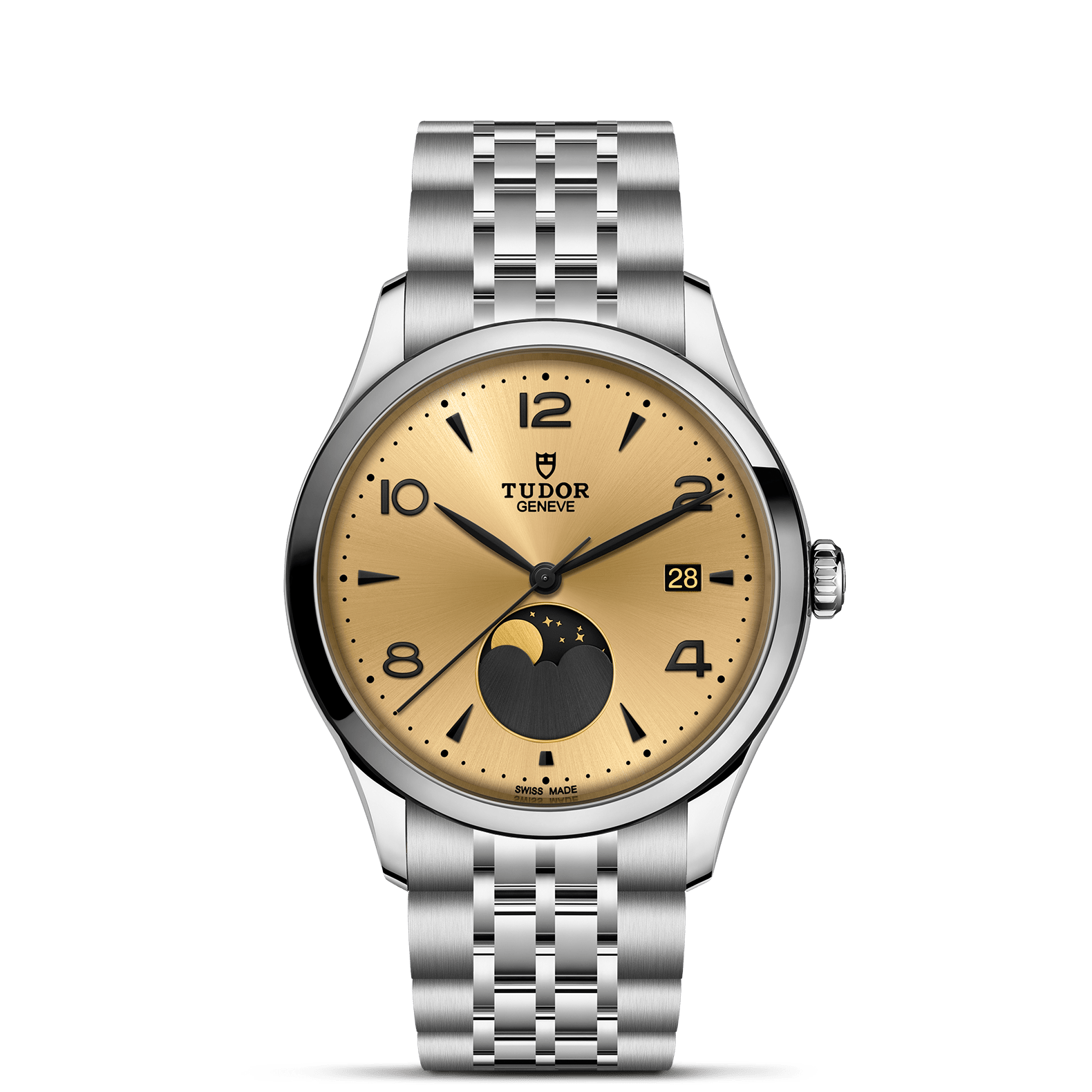 TUDOR Watch TUDOR 1926 Luna 39mm Champagne Dial, Stainless Steel Bracelet (M91560-0001)