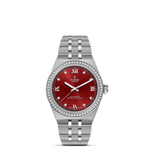 TUDOR Watch TUDOR 30mm TUDOR Royal Burgundy Diamond Dial, Stainless Steel Bracelet (M2830A1S0-0002)