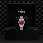 TUDOR Watch TUDOR 30mm TUDOR Royal Burgundy Diamond Dial, Stainless Steel Bracelet (M2830A1S0-0002)