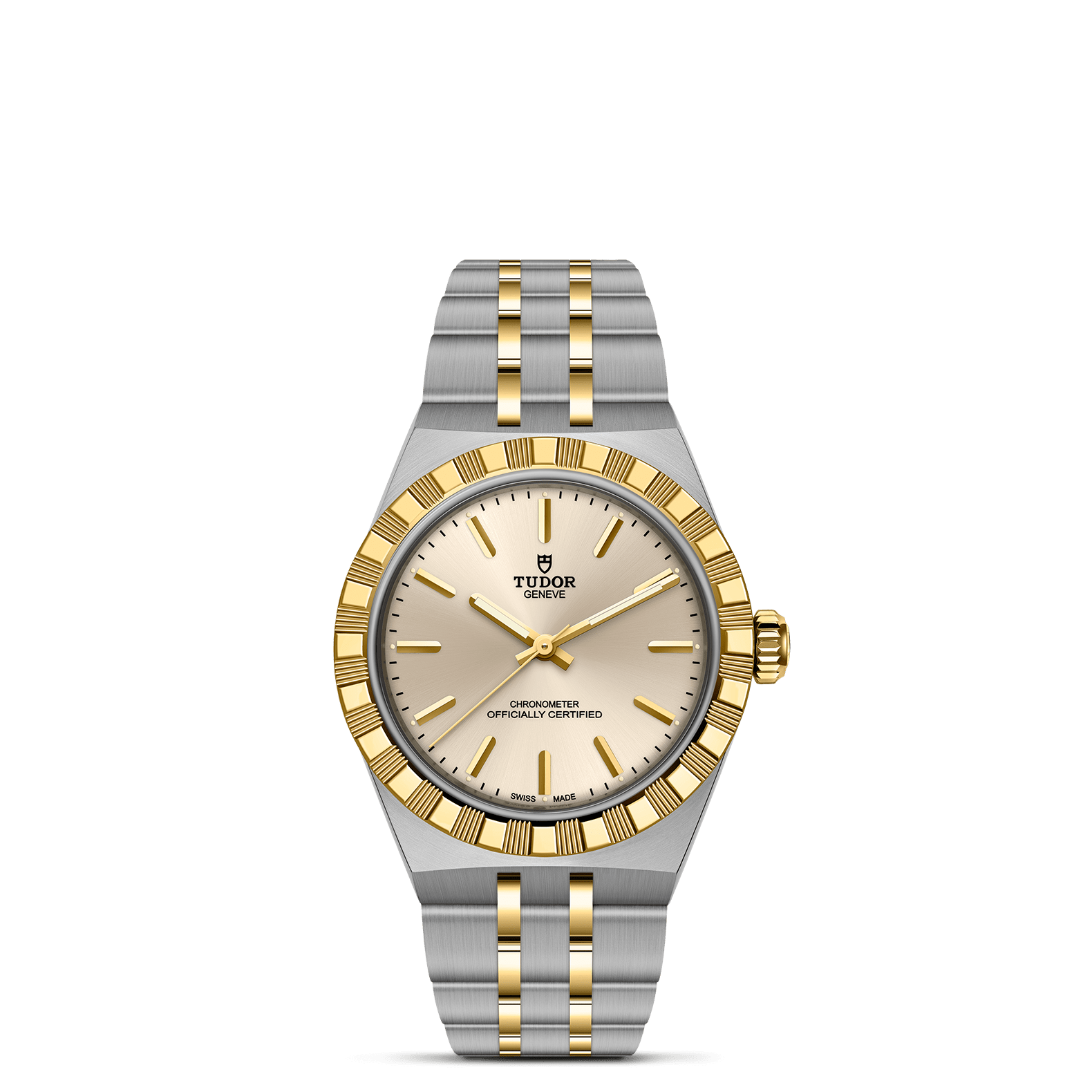 TUDOR Watch TUDOR 30mm TUDOR Royal Gold Dial, Gold and Steel Bracelet (M2830A1A3-0003)