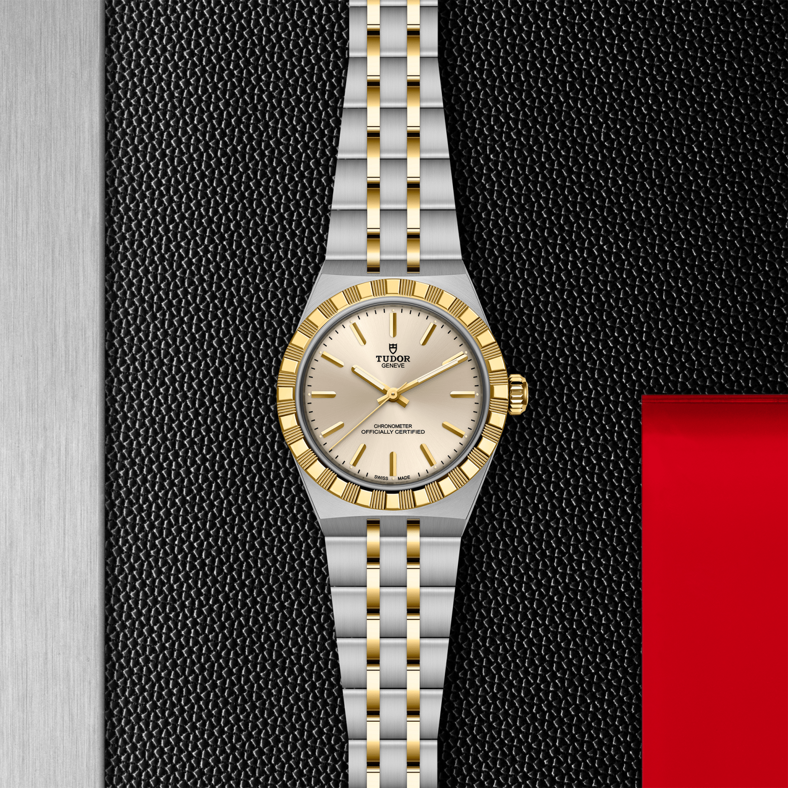TUDOR Watch TUDOR 30mm TUDOR Royal Gold Dial, Gold and Steel Bracelet (M2830A1A3-0003)