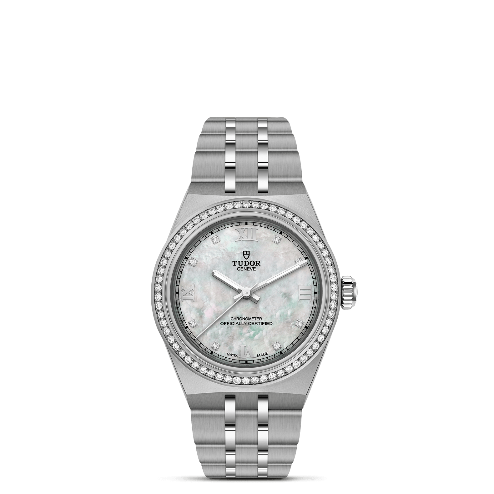 TUDOR Watch TUDOR 30mm TUDOR Royal Mother of Pearl Dial, Stainless Steel Bracelet (M2830A1S0-0001)
