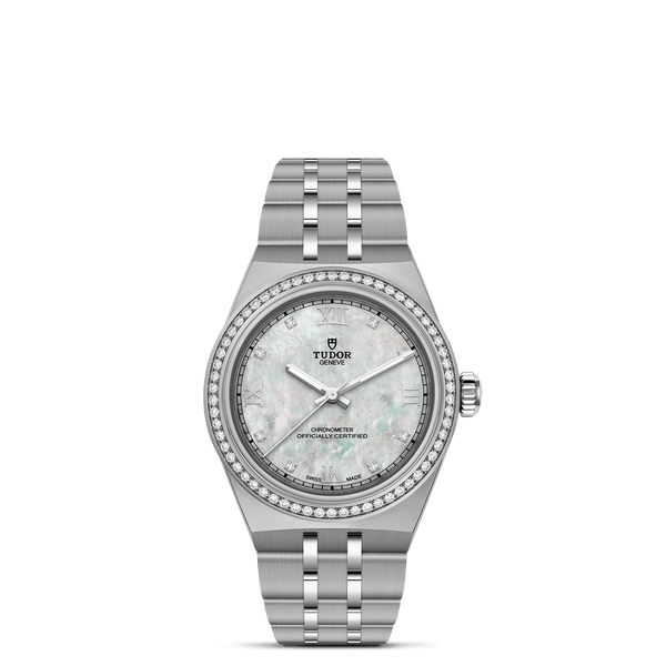 TUDOR 30mm TUDOR Royal Mother of Pearl Dial, Stainless Steel