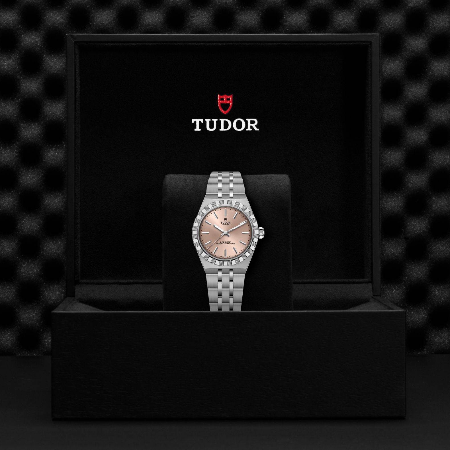TUDOR Watch TUDOR 30mm TUDOR Royal Salmon Dial, Stainless Steel Bracelet (M2830A1A0-0003)