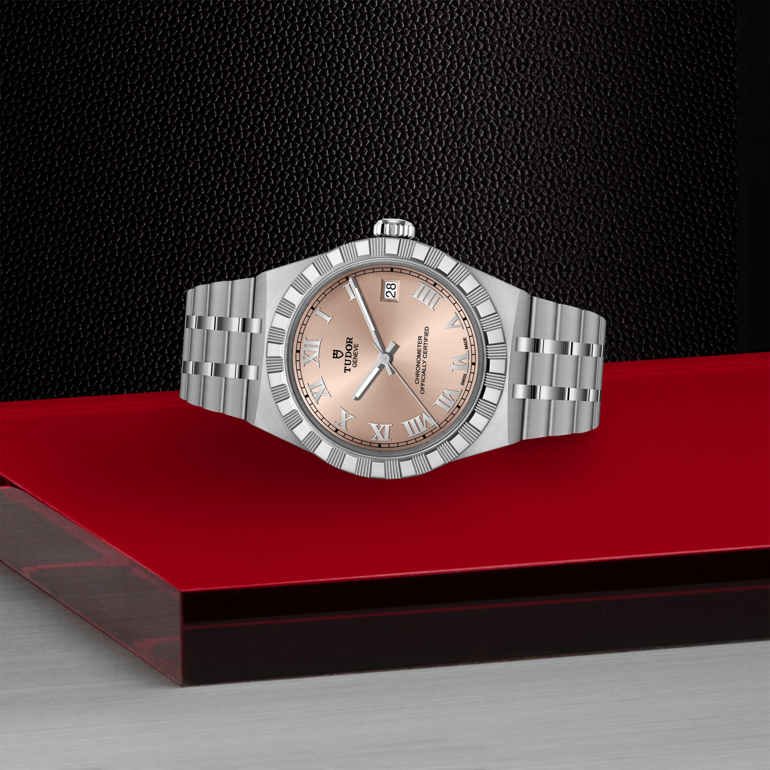 TUDOR Watch TUDOR 36mm TUDOR Royal Salmon Dial, Stainless Steel Bracelet (M2836C1A0-0105)