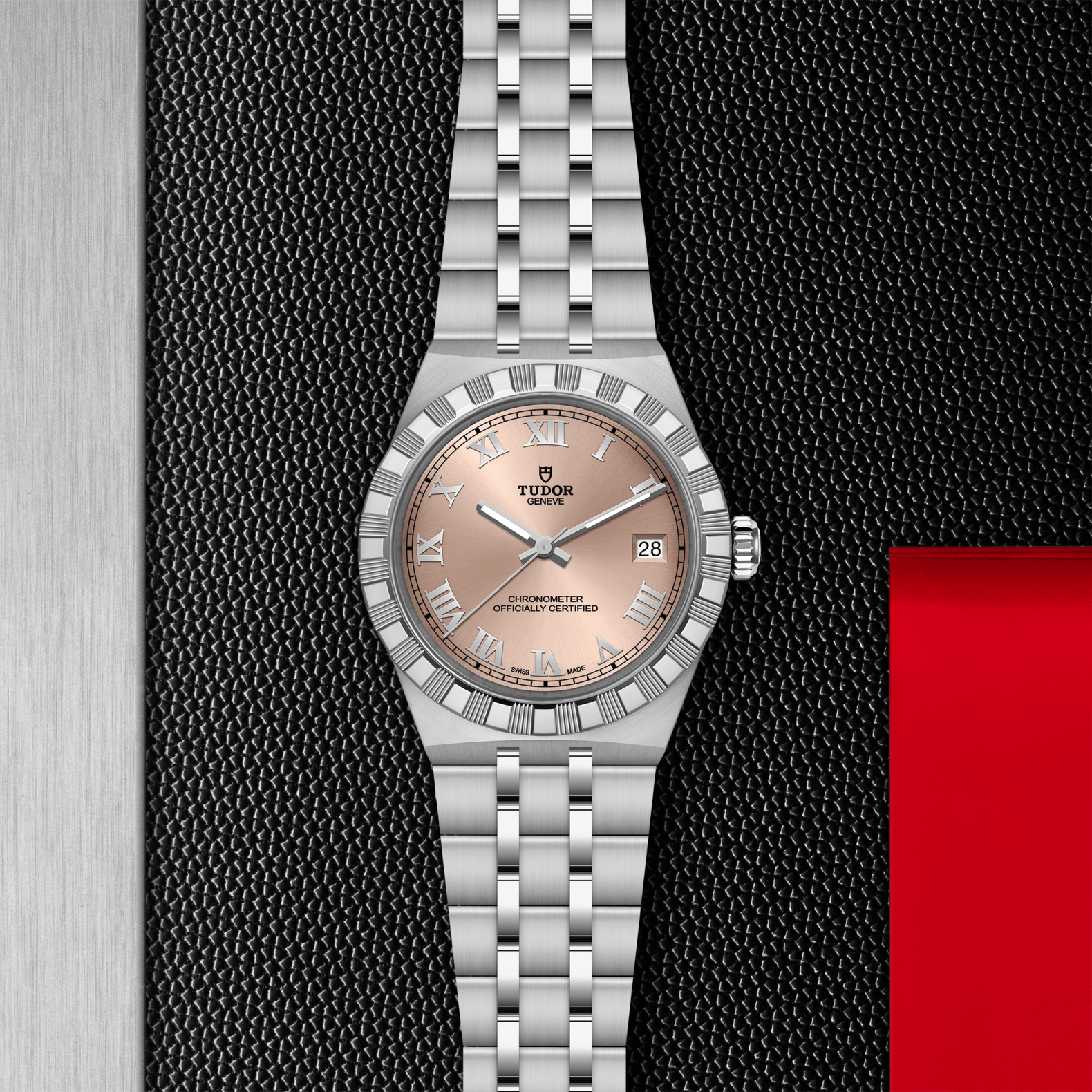 TUDOR Watch TUDOR 36mm TUDOR Royal Salmon Dial, Stainless Steel Bracelet (M2836C1A0-0105)