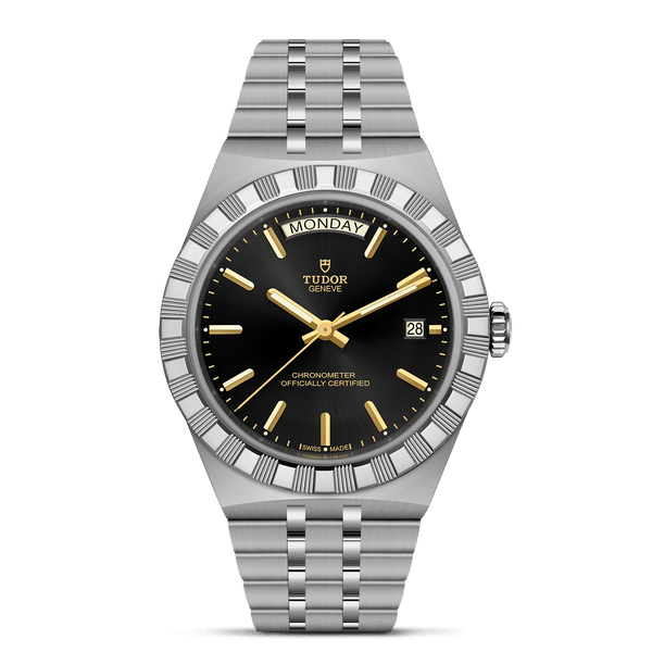TUDOR 40mm TUDOR Royal Black Dial, Stainless Steel Bracelet