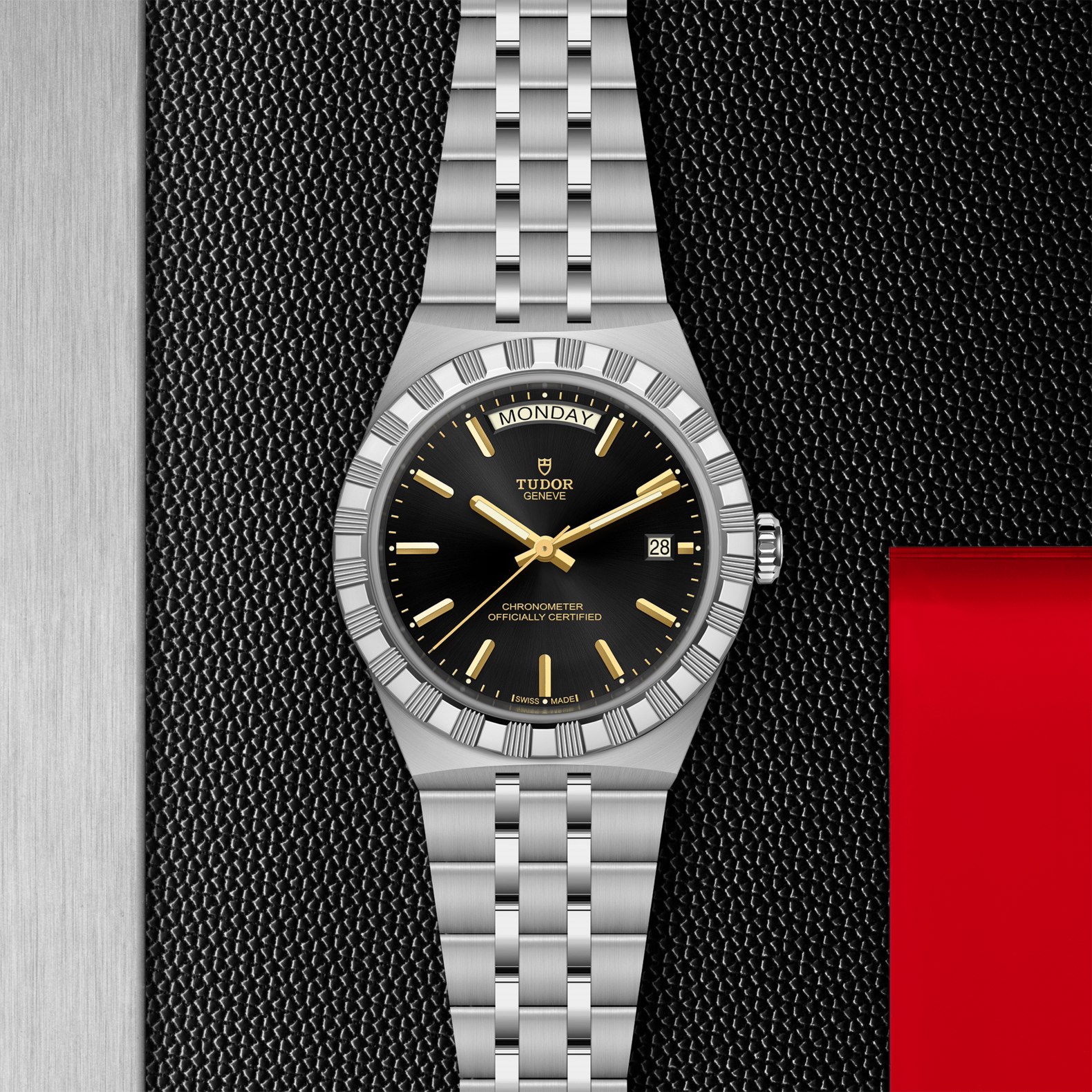 TUDOR Watch TUDOR 40mm TUDOR Royal Black Dial, Stainless Steel Bracelet (M2840D1A0-0001)