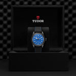 TUDOR Watch TUDOR 41mm Black Bay Ceramic, Blue Dial, Hybrid Leather Rubber Strap (M79210CNU-0007)
