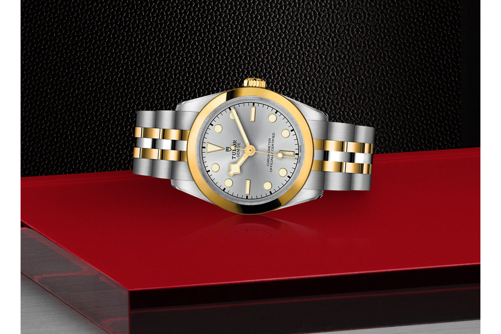 TUDOR Watch TUDOR Black Bay 31 S&G Silver Dial, Yellow Gold Bezel, Stainless Steel Bracelet (M79603-0002)