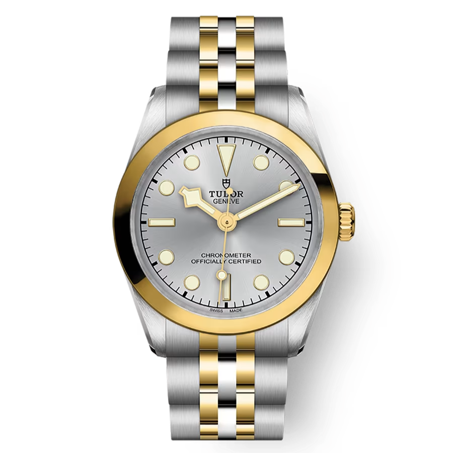 TUDOR Watch TUDOR Black Bay 31 S&G Silver Dial, Yellow Gold Bezel, Stainless Steel Bracelet (M79603-0002)