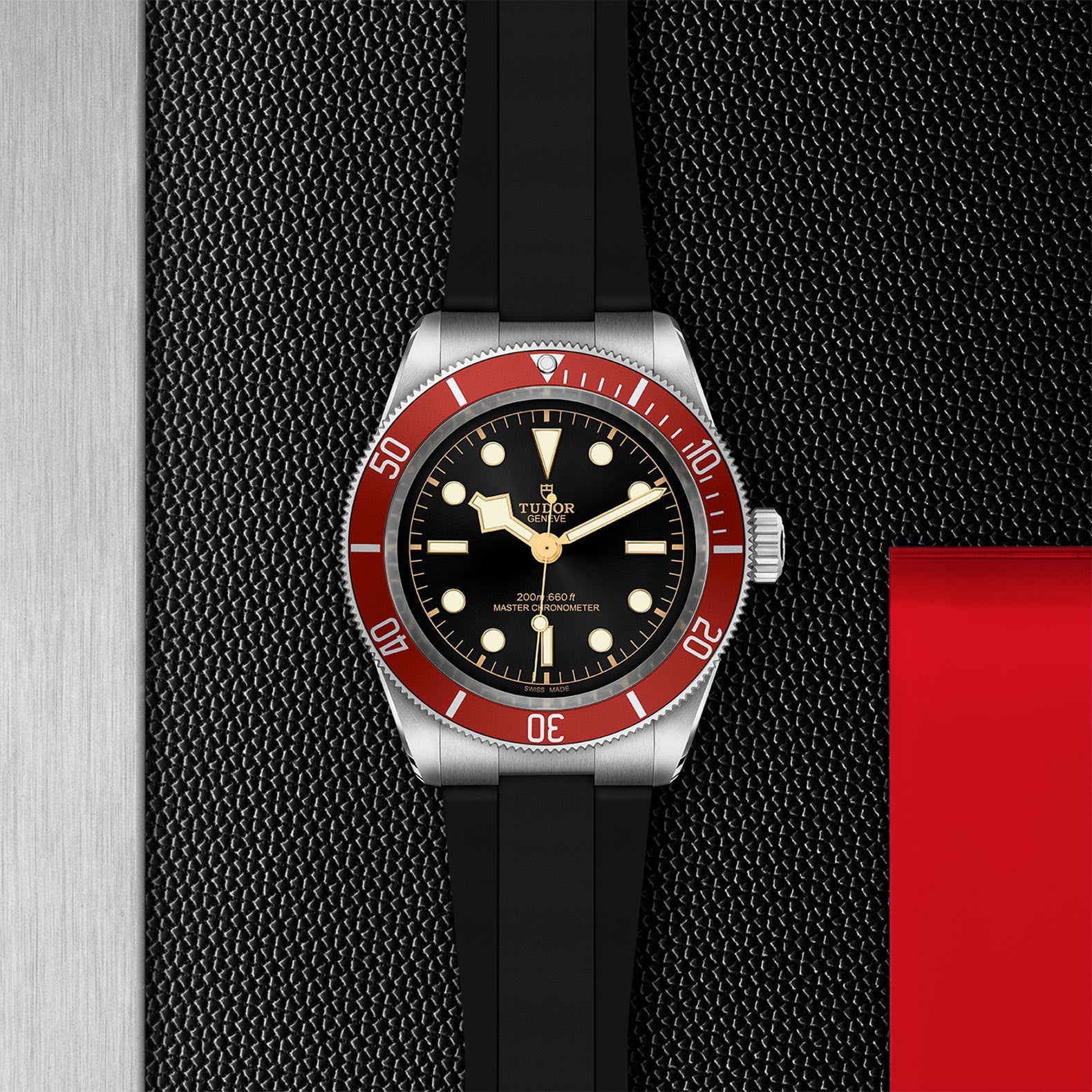 TUDOR Watch TUDOR Black Bay 41mm Black Dial, Black Rubber Strap (M7941A1A0RU-0002)