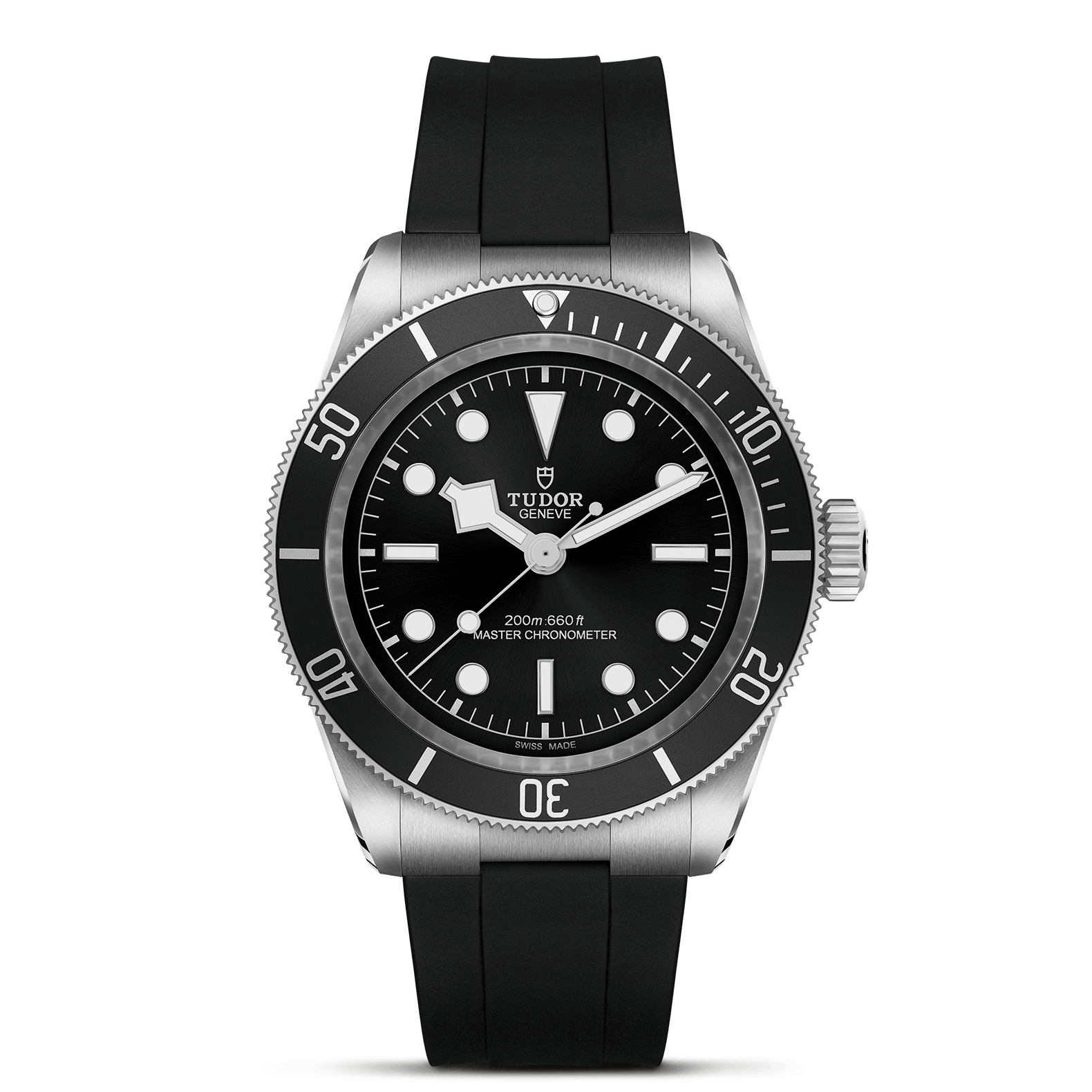 TUDOR Watch TUDOR Black Bay 41mm Case, Black Dial, Black Rubber Bracelet (M7941A1A0U-0002)