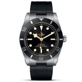TUDOR Watch TUDOR Black Bay 54 37mm Case, Black Dial, Black Rubber Bracelet (M79000N-0002)