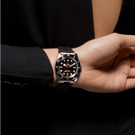 TUDOR Watch TUDOR Black Bay 54 37mm Case, Black Dial, Black Rubber Bracelet (M79000N-0002)
