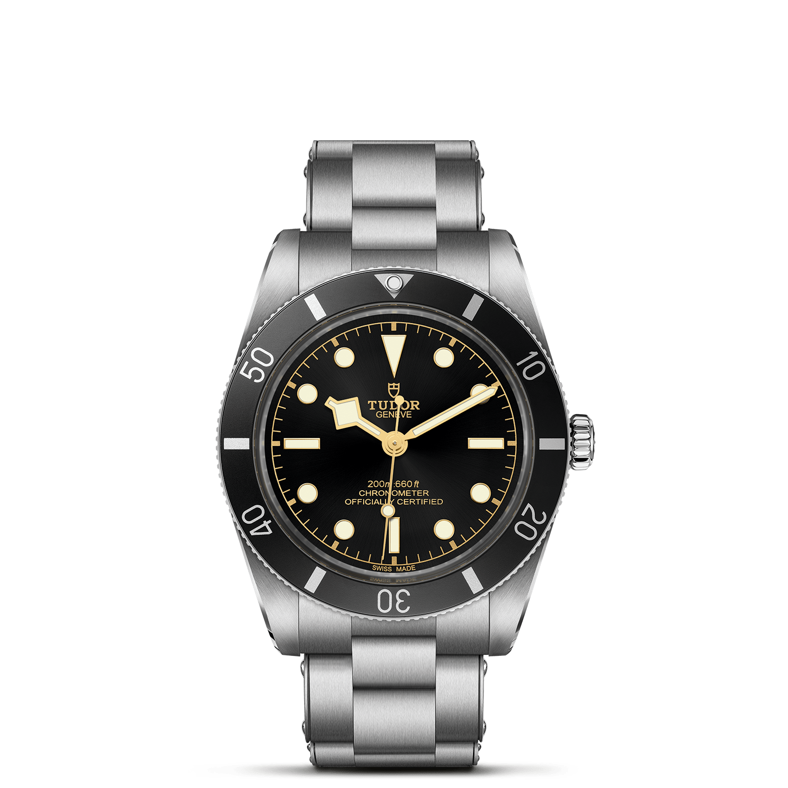 TUDOR Watch TUDOR Black Bay 54 37mm Case, Black Dial, Steel Bracelet (M79000N-0001)