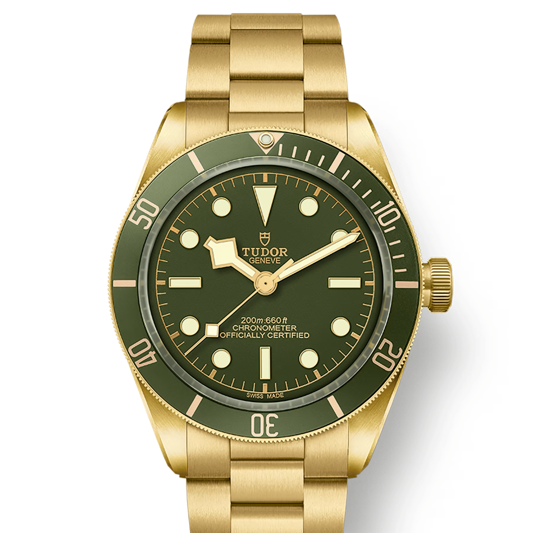 TUDOR Watch TUDOR Black Bay 58 39mm Green Dial, 18K Yellow Gold Bracelet (M79018V-0006)