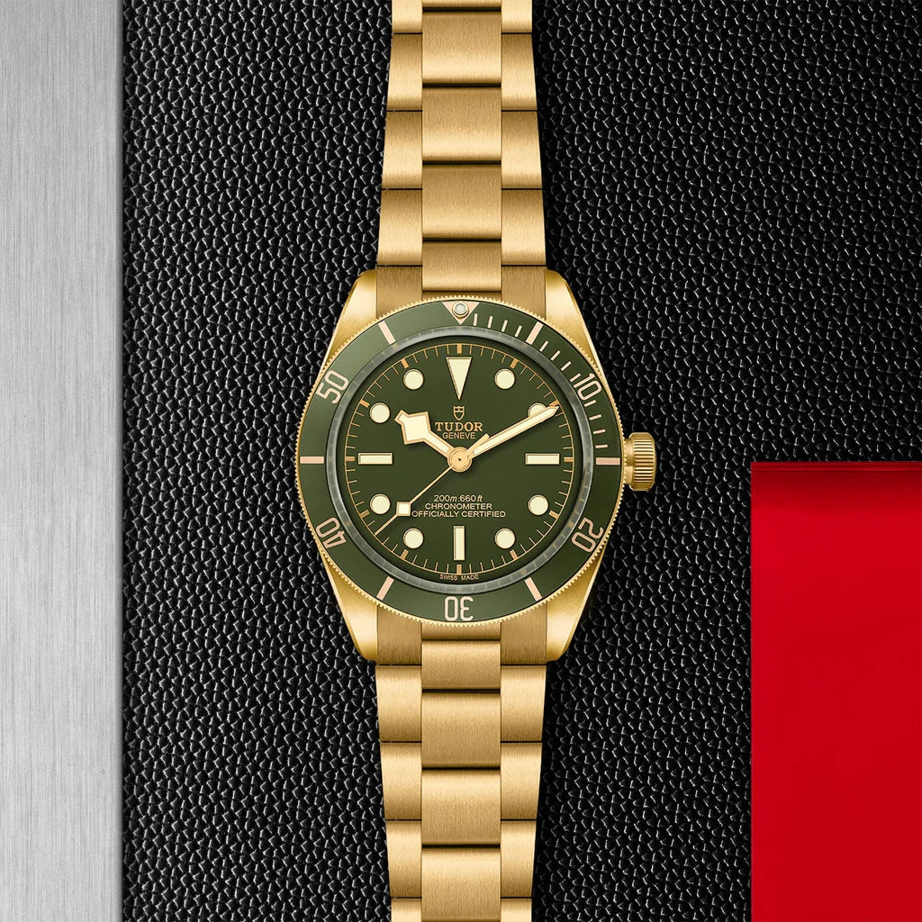 TUDOR Watch TUDOR Black Bay 58 39mm Green Dial, 18K Yellow Gold Bracelet (M79018V-0006)