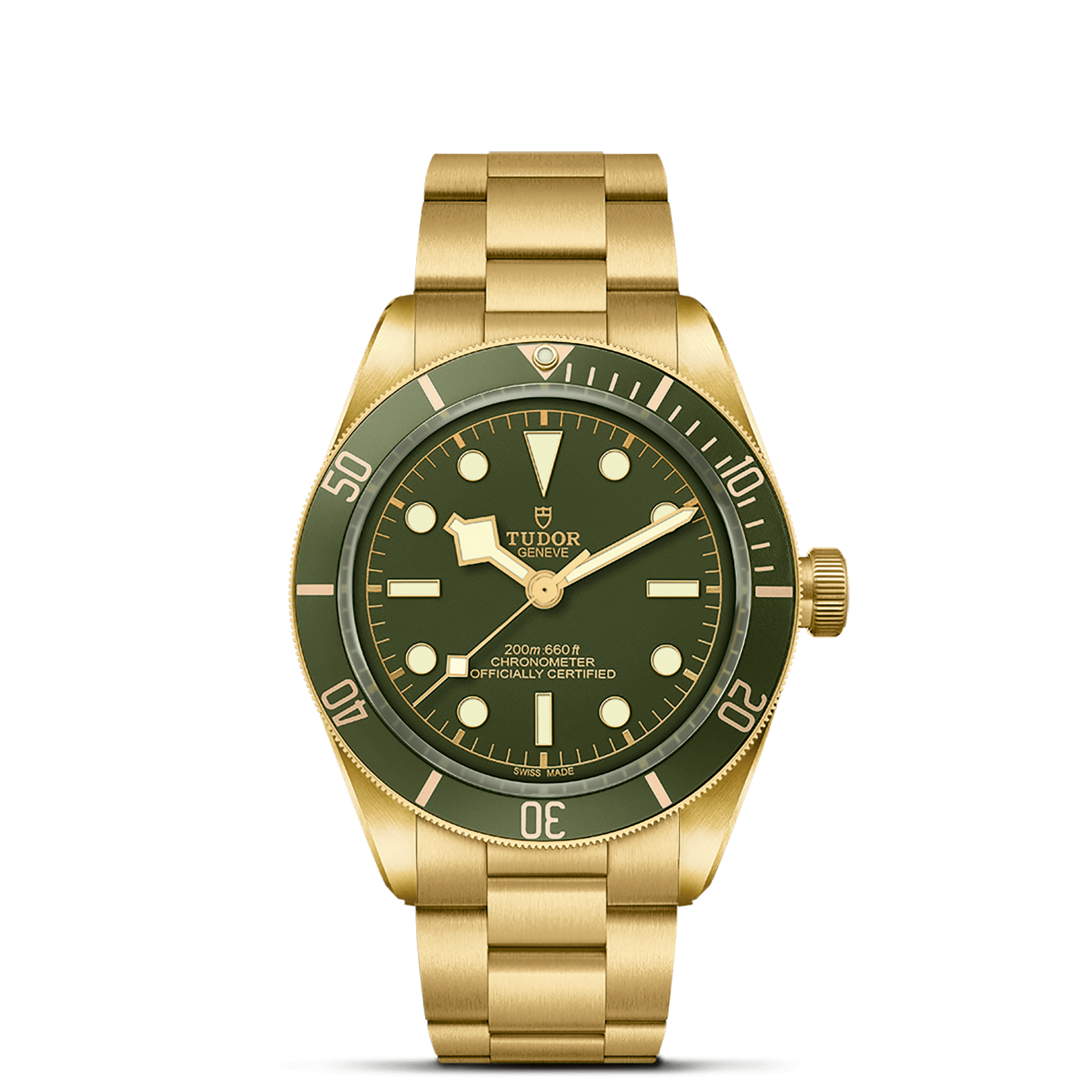 TUDOR Watch TUDOR Black Bay 58 39mm Green Dial, 18K Yellow Gold Bracelet (M79018V-0006)