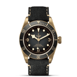 TUDOR Watch TUDOR Black Bay Bronze 43mm Black Dial, Black leather Bracelet (M79250BA-0001)
