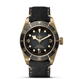 TUDOR Watch TUDOR Black Bay Bronze 43mm Black Dial, Black leather Bracelet (M79250BA-0001)