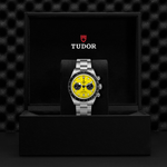 TUDOR Watch TUDOR Black Bay Chrono 39, Yellow Dial, Stainless Steel Bracelet (M79310N-0001)