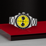 TUDOR Watch TUDOR Black Bay Chrono 39, Yellow Dial, Stainless Steel Bracelet (M79310N-0001)