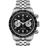 TUDOR Watch TUDOR Black Bay Chrono, Black Dial, Steel Bracelet (M79360N-0013)
