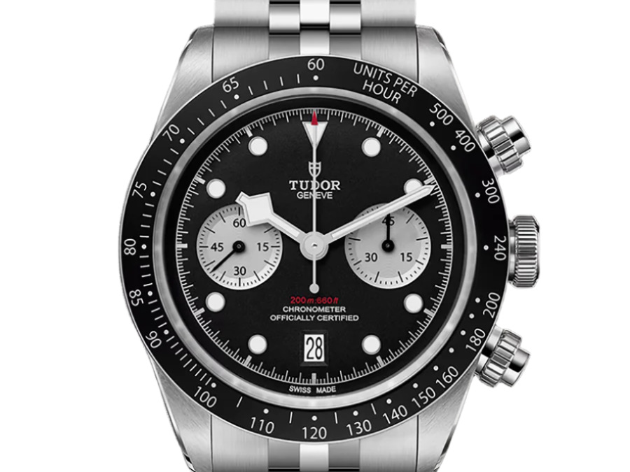 TUDOR Watch TUDOR Black Bay Chrono, Black Dial, Steel Bracelet (M79360N-0013)
