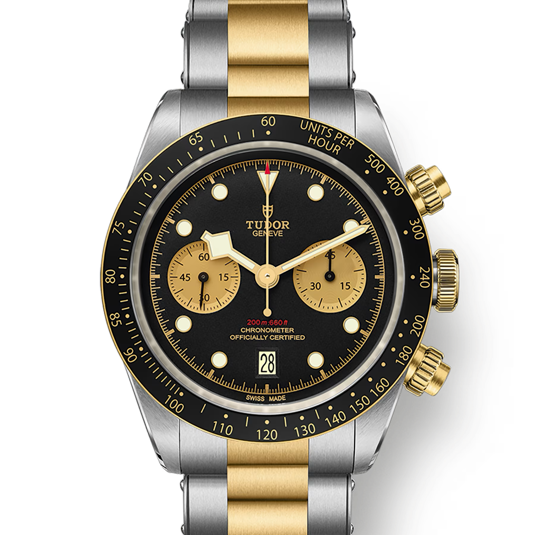 TUDOR Watch TUDOR Black Bay Chrono S&G 41mm Black Dial, Two Tone Bracelet (M79363N-0001)