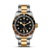 TUDOR Watch TUDOR Black Bay GMT 41mm Steel Case, Steel and Yellow Gold Bracelet (M79833MN-0001)