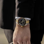 TUDOR Watch TUDOR Black Bay GMT 41mm Steel Case, Steel and Yellow Gold Bracelet (M79833MN-0001)